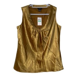 Gold Sleeveless Blouse Spense